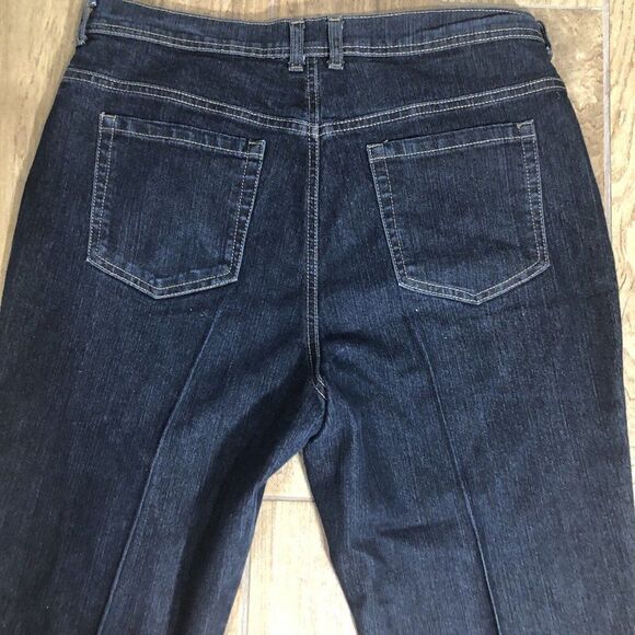 Style & Co Jeans Cropped Natural Fit 14 Dark Wash Stretch Comfort Chic High Rise - Picture 8 of 9
